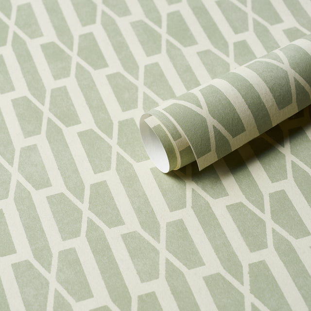Belvedere Celadon Trellis Wallpaper by Schumacher – Veere Grenney 5015911