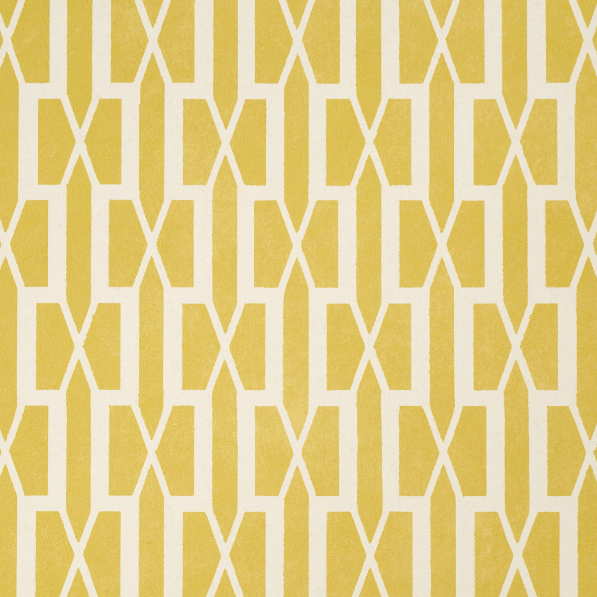 Belvedere Mimosa by Veere Grenney geometric trellis yellow wallpaper by Schumacher