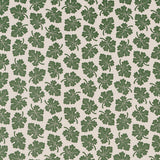 Olive by Rita Konig for Schumacher - green leaf motif gravure-printed wallpaper in a classic, small-scale botanical pattern.