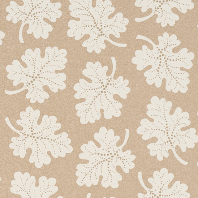 Olive Neutral by Rita Konig Small-Scale Leaf Motif Wallpaper – Schumacher 5015921
