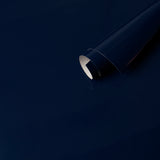 Ace Faux Lacquer Performance Vinyl Navy by Schumacher – High-Gloss Washable Wallcovering 5015941