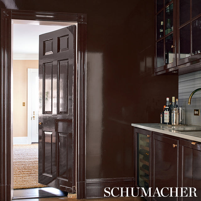 Ace Faux Lacquer Performance Vinyl Mocha Schumacher – 5015942