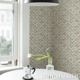 Frances Scallop Floral Petal by Schumacher Pink Floral Wallpaper – Schumacher 5015960