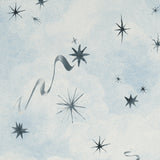 Luminaries Clear Blue by Backdrop x Xavier Donnelly Celestial Cloud Wallpaper – Schumacher 5016010