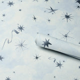 Luminaries Clear Blue by Backdrop x Xavier Donnelly Celestial Cloud Wallpaper – Schumacher 5016010