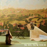 Luminaries Clear Blue by Backdrop x Xavier Donnelly Celestial Cloud Wallpaper – Schumacher 5016010