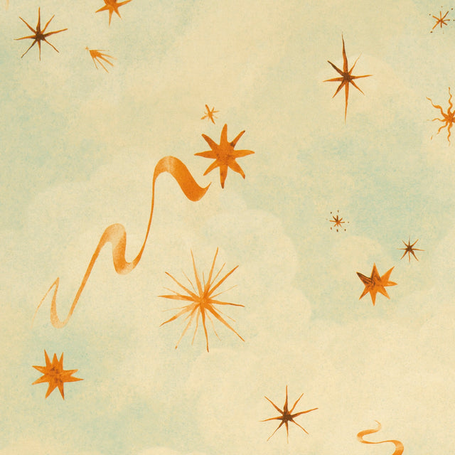 Luminaries Dusk by Backdrop x Xavier Donnelly Celestial Cloudscape Wallpaper – Schumacher 5016012