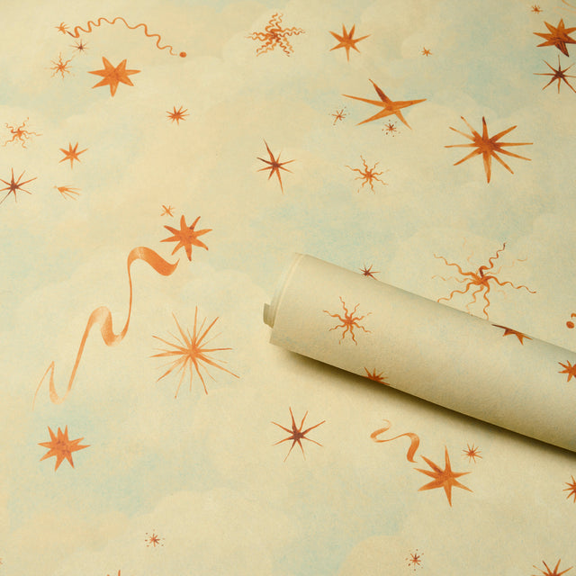 Luminaries Dusk by Backdrop x Xavier Donnelly Celestial Cloudscape Wallpaper – Schumacher 5016012