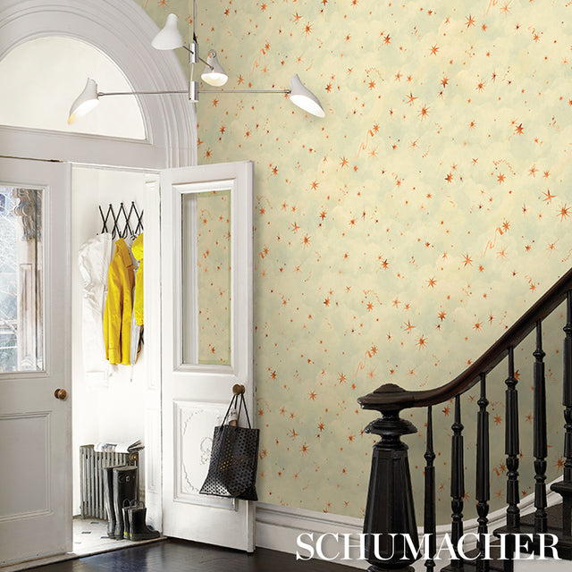 Luminaries Dusk by Backdrop x Xavier Donnelly Celestial Cloudscape Wallpaper – Schumacher 5016012