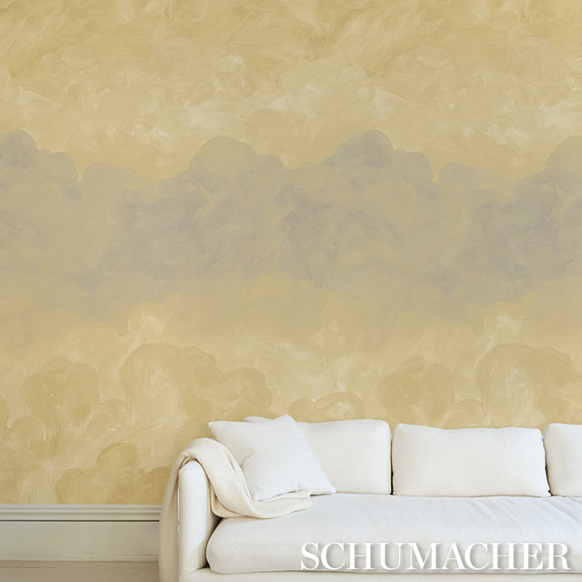 Painted Sky Sunbeam by Backdrop x Xavier Donnelly Wide-Width Wallpaper – Schumacher 5016020
