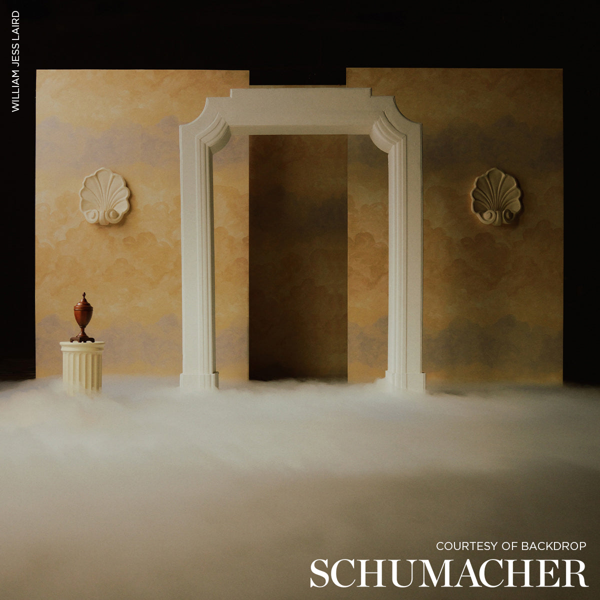 Painted Sky Sunbeam by Backdrop x Xavier Donnelly Wide-Width Wallpaper – Schumacher 5016020