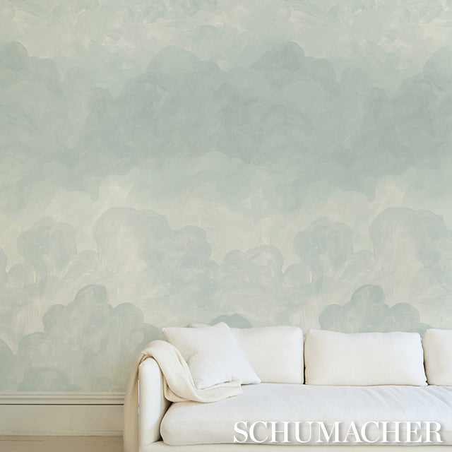 Painted Sky Air by Backdrop x Xavier Donnelly Cloudscape Wallpaper – Schumacher 5016022