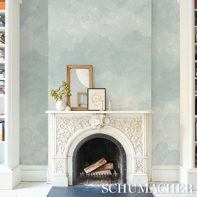 Painted Sky Air by Backdrop x Xavier Donnelly Cloudscape Wallpaper – Schumacher 5016022