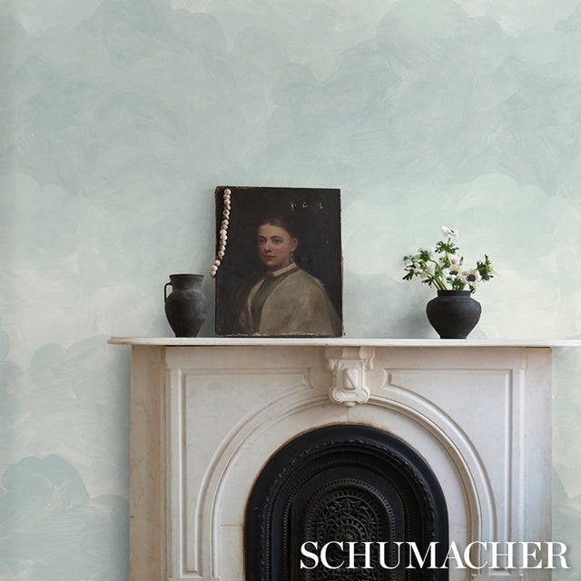 Painted Sky Air by Backdrop x Xavier Donnelly Cloudscape Wallpaper – Schumacher 5016022