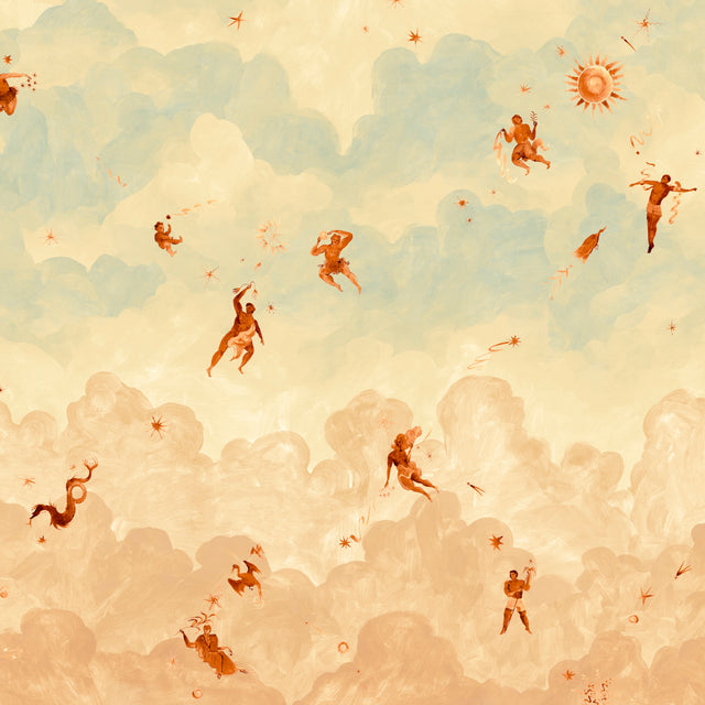 Ascendance 3 Panel Set Dusk by Backdrop x Xavier Donnelly Mural Wallpaper – Schumacher 5016030