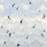 Ascendance 3 Panel Set Clear Blue by Backdrop x Xavier Donnelly Cloudscape Mural Wallpaper – Schumacher 5016032