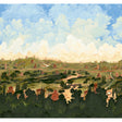 Appian Way 4 Panel Set scenic wall mural in Daylight by Backdrop x Xavier Donnelly for Schumacher, featuring an Italian countryside landscape.
