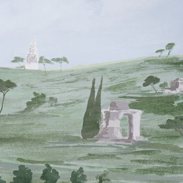 Appian Way 4 Panel Set Fog by Backdrop x Xavier Donnelly Scenic Wall Mural – Schumacher 5016041
