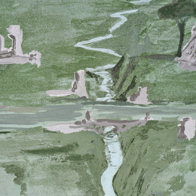 Appian Way 4 Panel Set Fog by Backdrop x Xavier Donnelly Scenic Wall Mural – Schumacher 5016041