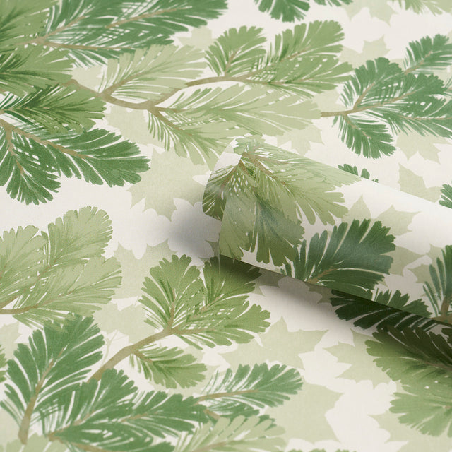Covey Hedge Sage Green Botanical Wallpaper – Schumacher 5016072