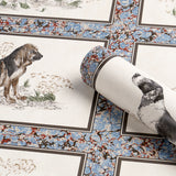 Chaser's Legacy Slate by Schumacher Framed Dog Portraits Wallpaper – Schumacher 5016080