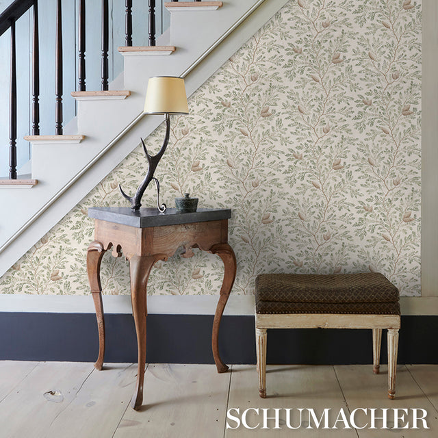 Pinewood Spruce by Schumacher Elegant Botanical Wallpaper – Schumacher 5016090