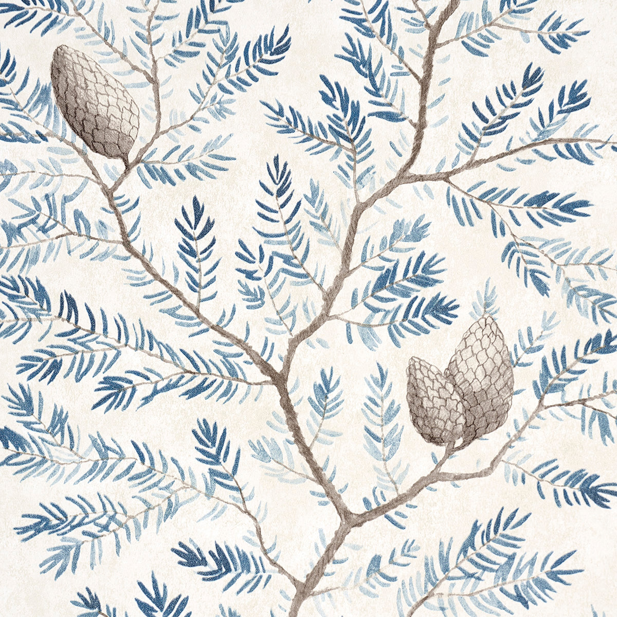 Pinewood Winter by Schumacher Elegant Botanical Wallpaper – 5016091