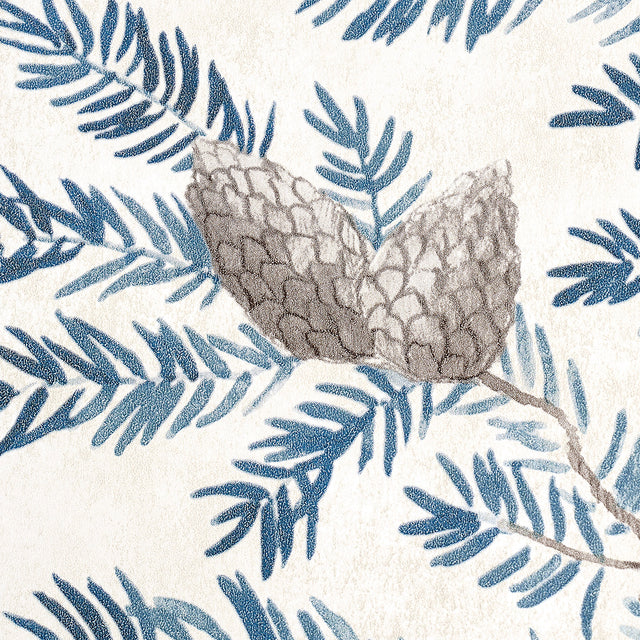 Pinewood Winter by Schumacher Elegant Botanical Wallpaper – 5016091