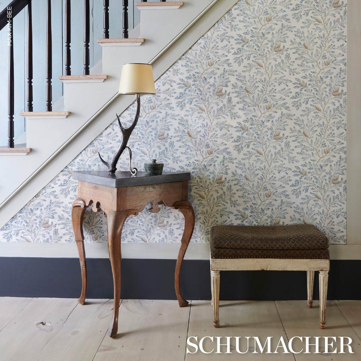 Pinewood Winter by Schumacher Elegant Botanical Wallpaper – 5016091