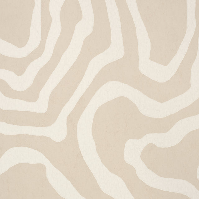 DEFEO Bone by Schumacher Modern Topographic Pattern Wallpaper – Schumacher 5016101
