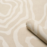 DEFEO Bone by Schumacher Modern Topographic Pattern Wallpaper – Schumacher 5016101