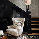 DEFEO Bone by Schumacher Modern Topographic Pattern Wallpaper – Schumacher 5016101