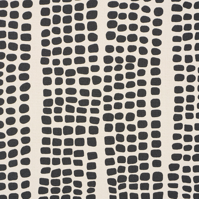 Noland Vinyl Carbon by Schumacher Embossed Abstract Stripe Performance Wallpaper – Schumacher 5016110