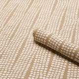 Noland Vinyl Flax by Schumacher Embossed Vinyl Wallpaper – Schumacher 5016111