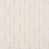 Noland Vinyl Birch by Schumacher, a linen-like textured embossed vinyl wallpaper with abstract stripe pattern in neutral tones.