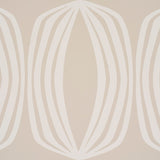 Fontana Birch Geometric Wallpaper by Schumacher – Modern Hourglass Stripe Wallcovering 5016120
