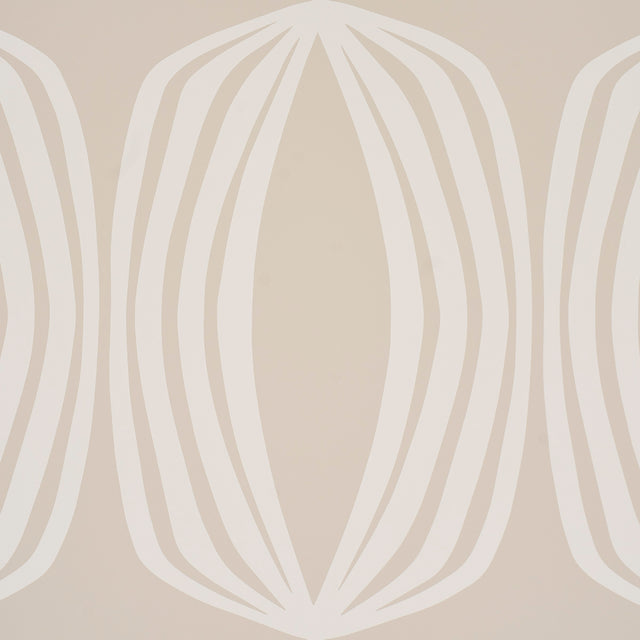 Fontana Birch Geometric Wallpaper by Schumacher – Modern Hourglass Stripe Wallcovering 5016120