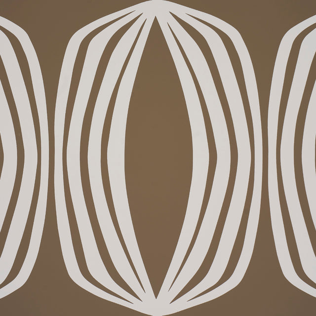 Fontana Peat Geometric Hourglass Stripe Wallpaper – Schumacher 5016121