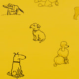 Good Dogs Everywhere Taxi-Cab Yellow by Schumacher The New Yorker Collection Wallpaper – Schumacher 5016131