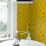 Good Dogs Everywhere Taxi-Cab Yellow by Schumacher The New Yorker Collection Wallpaper – Schumacher 5016131