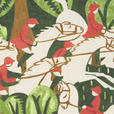 Margaret Schloeman's Fox Chase Forest by Schumacher The New Yorker Collection Art Deco Scenic Wallpaper – Schumacher 5016150