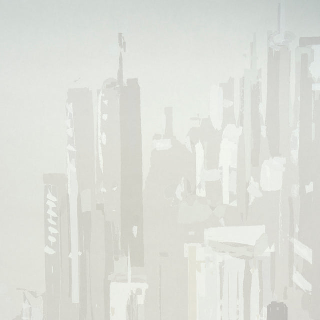 Pascal Campion's New York Skyline Wall Mural Soft Gray Schumacher – 5016192