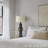 Etti Waterlily Wallcovering Silver by Schumacher – Patterson Flynn Designer Wallpaper 5016221