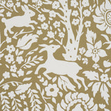 Deerfield Moss by Schumacher Whimsical Woodland Animal Wallpaper – Schumacher 5016261