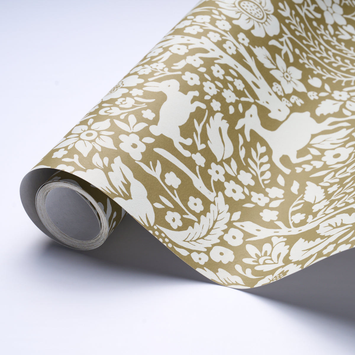 Deerfield Moss by Schumacher Whimsical Woodland Animal Wallpaper – Schumacher 5016261