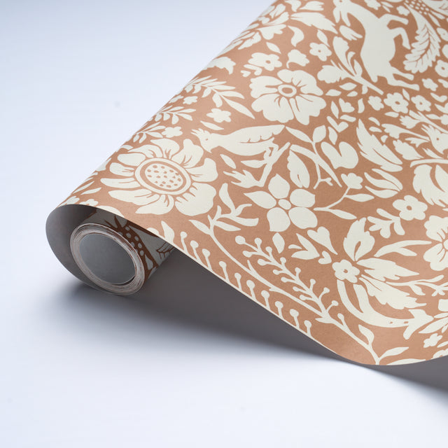 Deerfield Spice by Schumacher Whimsical Woodland Animal Wallpaper – Schumacher 5016262