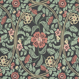 Garden Guild Midnight by Schumacher Elegant Botanical Floral Wallpaper – Schumacher 5016270
