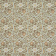 Garden Guild wallpaper in sage by Schumacher, featuring a large-scale floral botanical pattern in green, cream, and brown tones.