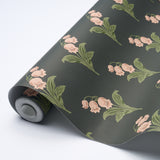 Lily of the Valley Midnight by Schumacher Classic Floral Wallpaper – Schumacher 5016282