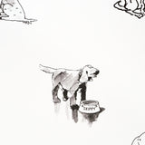 Good Dogs Everywhere Peel-and-Stick Wallpaper Black & White The New Yorker Collection – Schumacher 5016300